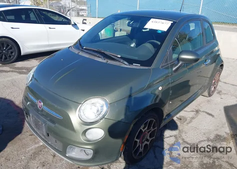 2012 Fiat 500 Sport из США, поврежденный, VIN 3C3CFFBR9CT272150